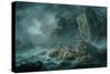 Seascape in a Storm-Jean Baptiste Pillement-Stretched Canvas