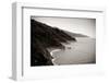 Seascape in Big Sur in California in Black and White.-Songquan Deng-Framed Photographic Print