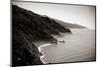 Seascape in Big Sur in California in Black and White.-Songquan Deng-Mounted Photographic Print