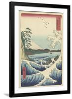 Seascape in Suruga, 1858-Ando or Utagawa Hiroshige-Framed Giclee Print