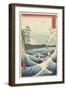 Seascape in Suruga, 1858-Ando or Utagawa Hiroshige-Framed Giclee Print