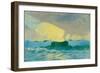 Seascape, Late 19Th Century - mid 20Th Century (Oil on Paper)-John Everett-Framed Giclee Print