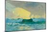 Seascape, Late 19Th Century - mid 20Th Century (Oil on Paper)-John Everett-Mounted Giclee Print