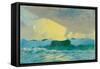 Seascape, Late 19Th Century - mid 20Th Century (Oil on Paper)-John Everett-Framed Stretched Canvas