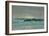 Seascape, Late 19Th Century - mid 20Th Century (Oil on Paper)-John Everett-Framed Giclee Print