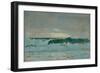 Seascape, Late 19Th Century - mid 20Th Century (Oil on Paper)-John Everett-Framed Giclee Print