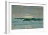 Seascape, Late 19Th Century - mid 20Th Century (Oil on Paper)-John Everett-Framed Giclee Print