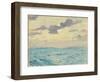 Seascape, Late 19Th Century - mid 20Th Century (Oil on Paper)-John Everett-Framed Giclee Print