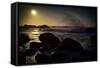 Seascape - Long Exposure Image-mirceab-Framed Stretched Canvas