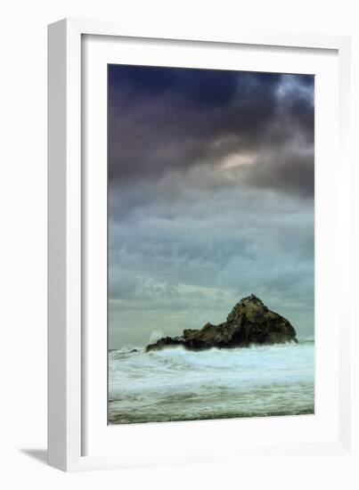 Seascape Mood at Big Sur-Vincent James-Framed Photographic Print