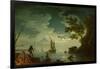 Seascape, Moonlight, 1772-Claude Joseph Vernet-Framed Giclee Print