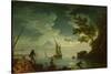 Seascape, Moonlight, 1772-Claude Joseph Vernet-Stretched Canvas