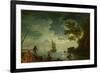 Seascape, Moonlight, 1772-Claude Joseph Vernet-Framed Giclee Print