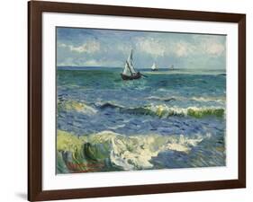 Seascape near Les Saintes-Maries-de-la-Mer. Arles, June 1888-Vincent van Gogh-Framed Giclee Print