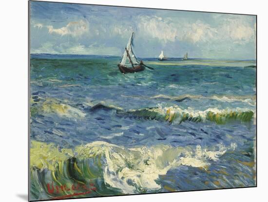 Seascape near Les Saintes-Maries-de-la-Mer. Arles, June 1888-Vincent van Gogh-Mounted Giclee Print