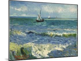 Seascape near Les Saintes-Maries-de-la-Mer. Arles, June 1888-Vincent van Gogh-Mounted Giclee Print