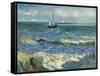 Seascape near Les Saintes-Maries-de-la-Mer. Arles, June 1888-Vincent van Gogh-Framed Stretched Canvas