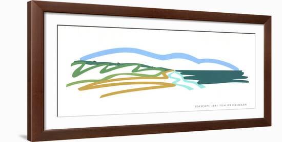 Seascape(No text)-Tom Wesselmann-Framed Serigraph