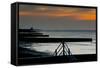 Seascape on north coast of kent England-Charles Bowman-Framed Stretched Canvas