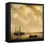 Seascape Painting by Willem van Diest (1610-1673), 1651-Willem van Diest-Framed Stretched Canvas