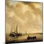 Seascape Painting by Willem van Diest (1610-1673), 1651-Willem van Diest-Mounted Giclee Print