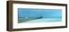 Seascape Panoramic with Bridge-null-Framed Art Print