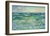Seascape, Pourville, 1881 (Oil on Canvas)-Claude Monet-Framed Giclee Print