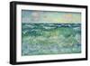 Seascape, Pourville, 1881 (Oil on Canvas)-Claude Monet-Framed Giclee Print