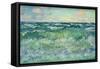 Seascape, Pourville, 1881 (Oil on Canvas)-Claude Monet-Framed Stretched Canvas