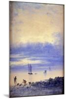 Seascape, Saint-Malo Beach-Auguste Herst-Mounted Giclee Print