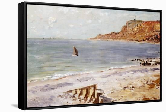 Seascape Sainte-Adresse-Claude Monet-Framed Stretched Canvas