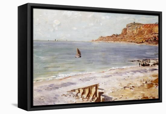 Seascape Sainte-Adresse-Claude Monet-Framed Stretched Canvas