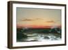 Seascape: Sunset, 1861 (Oil on Canvas)-Martin Johnson Heade-Framed Giclee Print