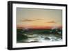 Seascape: Sunset, 1861 (Oil on Canvas)-Martin Johnson Heade-Framed Giclee Print