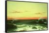 Seascape: Sunset, 1861-Martin Johnson Heade-Framed Stretched Canvas