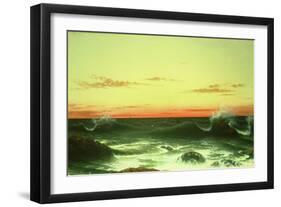 Seascape: Sunset, 1861-Martin Johnson Heade-Framed Giclee Print