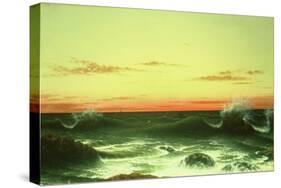 Seascape: Sunset, 1861-Martin Johnson Heade-Stretched Canvas