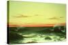 Seascape: Sunset, 1861-Martin Johnson Heade-Stretched Canvas