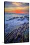 Seascape Sunset at Montaña de Oro, Morro Bay California Coast-Vincent James-Stretched Canvas