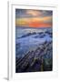 Seascape Sunset at Montaña de Oro, Morro Bay California Coast-Vincent James-Framed Photographic Print