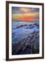 Seascape Sunset at Montaña de Oro, Morro Bay California Coast-Vincent James-Framed Photographic Print