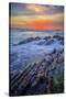 Seascape Sunset at Montaña de Oro, Morro Bay California Coast-Vincent James-Stretched Canvas