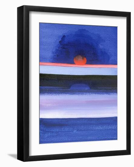 Seascape, Sunset, Helsinki, 1991-Izabella Godlewska de Aranda-Framed Giclee Print