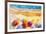 Seascape Top View Colorful of Lovers-Painterstock-Framed Art Print