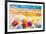 Seascape Top View Colorful of Lovers-Painterstock-Framed Art Print