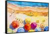 Seascape Top View Colorful of Lovers-Painterstock-Framed Stretched Canvas