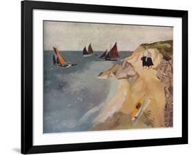 Seascape, Treboul, C1929, (1938)-Christopher Wood-Framed Giclee Print