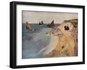 Seascape, Treboul, C1929, (1938)-Christopher Wood-Framed Giclee Print