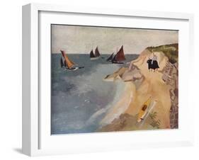 Seascape, Treboul, C1929, (1938)-Christopher Wood-Framed Giclee Print