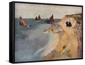 Seascape, Treboul, C1929, (1938)-Christopher Wood-Framed Stretched Canvas